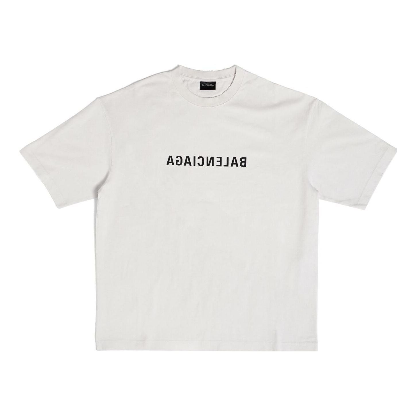 Тениска Balenciaga Mirror T-Shirt Medium Fit Бяло | 612966TNVV89784, 0