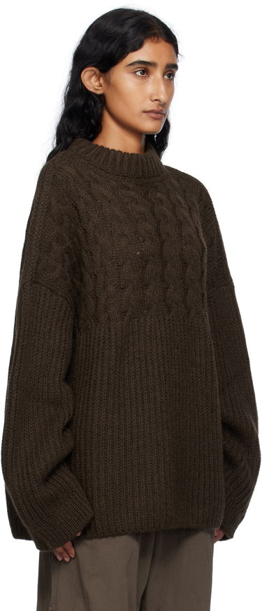 Пуловер Cecilie Bahnsen Cecilie Bahnsen Belinda Cable Knit Sweater Кафяво | 2.25KNI51004 BELINDA JUMPER, 1