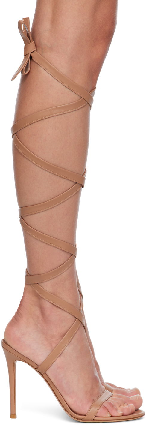 Аксесоари Gianvito Rossi Gianvito Rossi Borneo Heeled Sandals Бежово | G32325.15RIC.NAP, 0