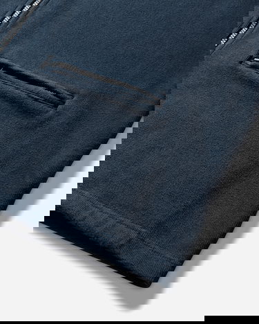 Суитчър Cav Empt DBL Knit Collared Zip Up Sweatshirt Тъмно синьо | CES28CS15 NAVY, 4