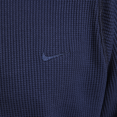 Суитчър Nike Long-sleeve Heavyweight Waffle Top Тъмно синьо | DX0894-451, 2