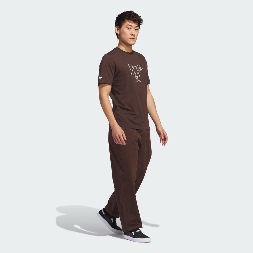 Тениска adidas Performance Shmoofoil Out of the Park Graphic T-Shirt Кафяво | JC7651, 1