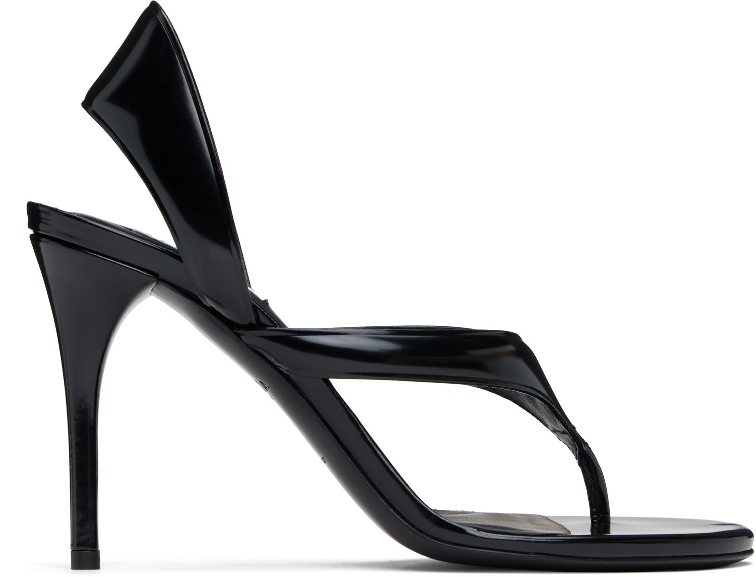 Кецове и обувки Alaïa ALAÏA Heeled Thong Sandals Черно | AA3S122CK301, 0