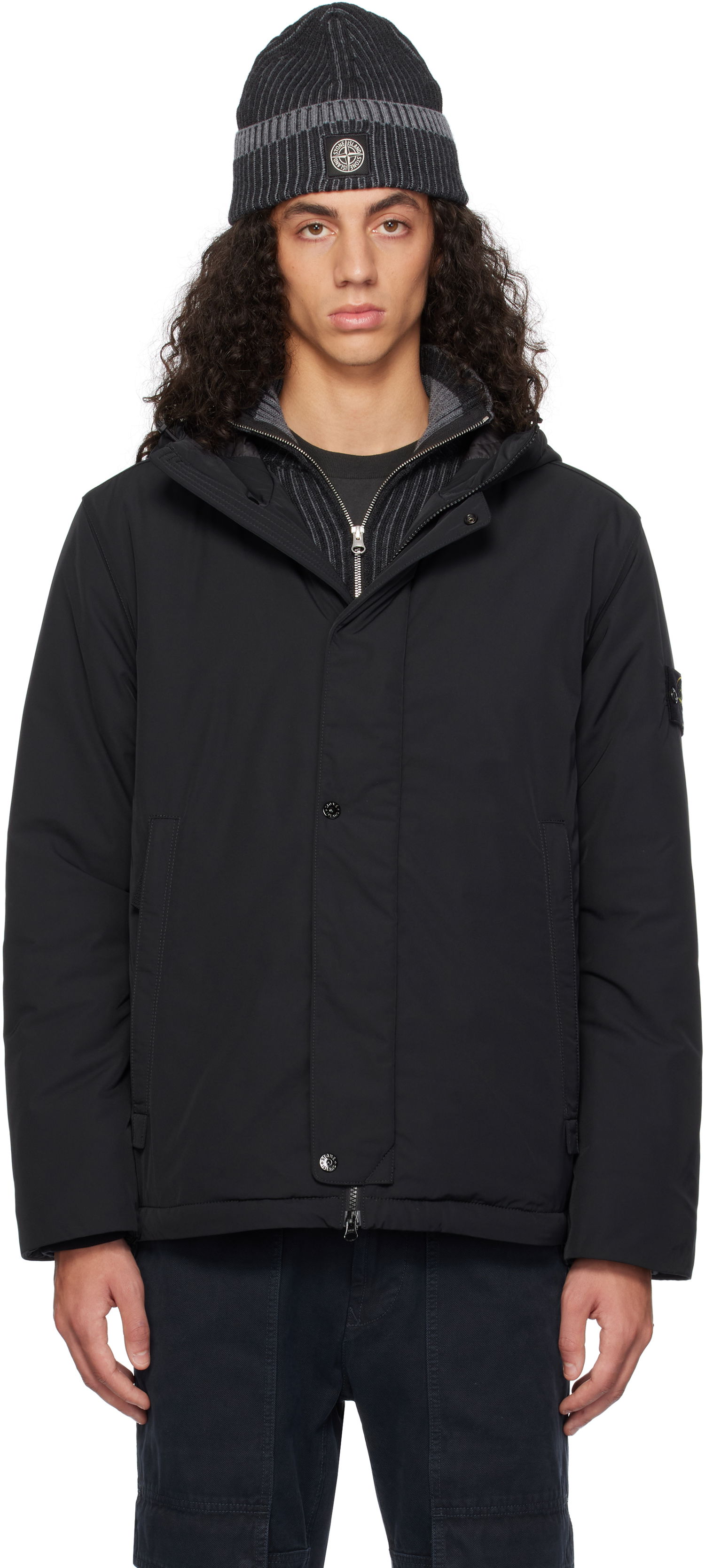 Яке Stone Island Micro Twill Jacket Черно | 811543426, 0