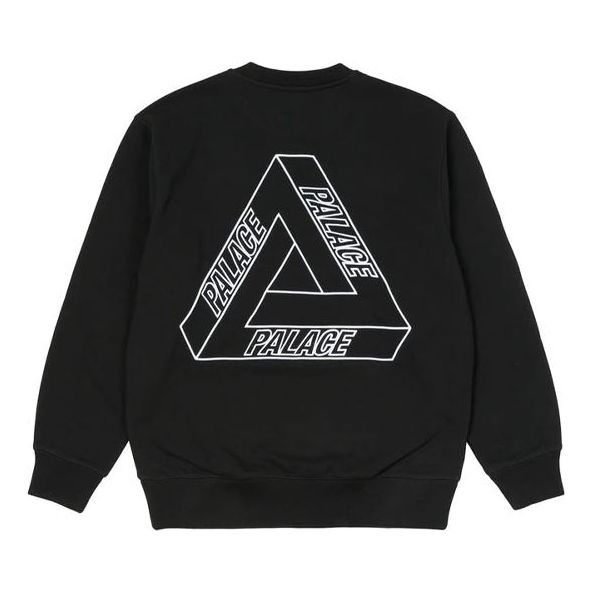 Суитчър Palace Palace Outliner Crewneck Sweatshirt with Back Print Черно | P20CS140