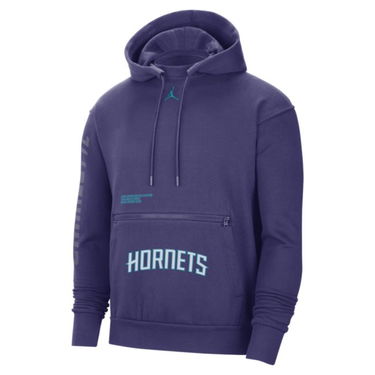 Суитчър Jordan Charlotte Hornets Courtside Statement Edition Jordan NBA Fleece Pullover Hoodie Лилаво | DR9521-566, 1