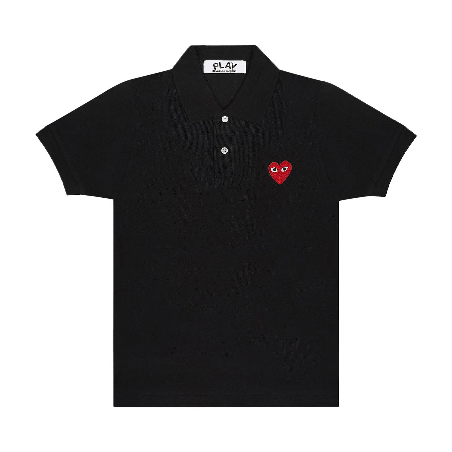 Поло тениска Comme des Garçons Play Heart Polo Tee Черно | AZ T006 051 1, 1