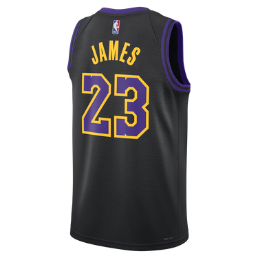 Фланелка Nike Dri-FIT NBA Swingman Lebron James Los Angeles Lakers City Edition 2023/24 Jersey Черно | DX8506-012, 1