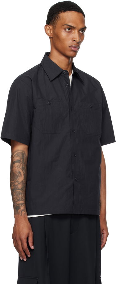 Риза NORSE PROJECTS Norse Projects Ivan Tech Poplin Short Sleeve Shirt Черно | N40-0826, 1