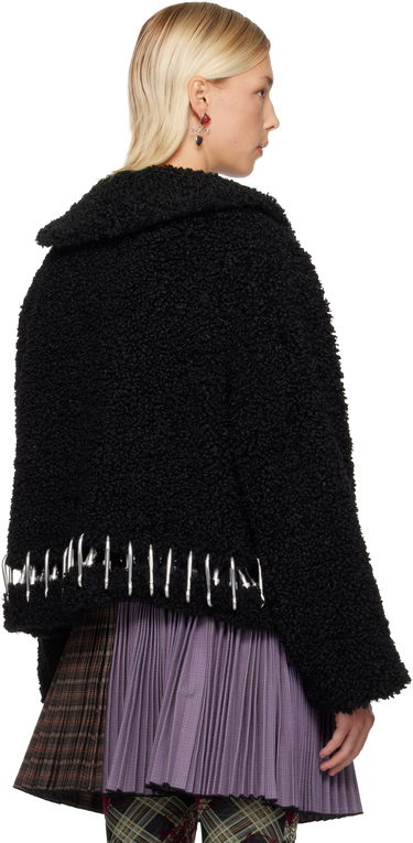 Яке Chopova Lowena Parade Textured Cropped Carabiner Jacket Черно | 5319, 2