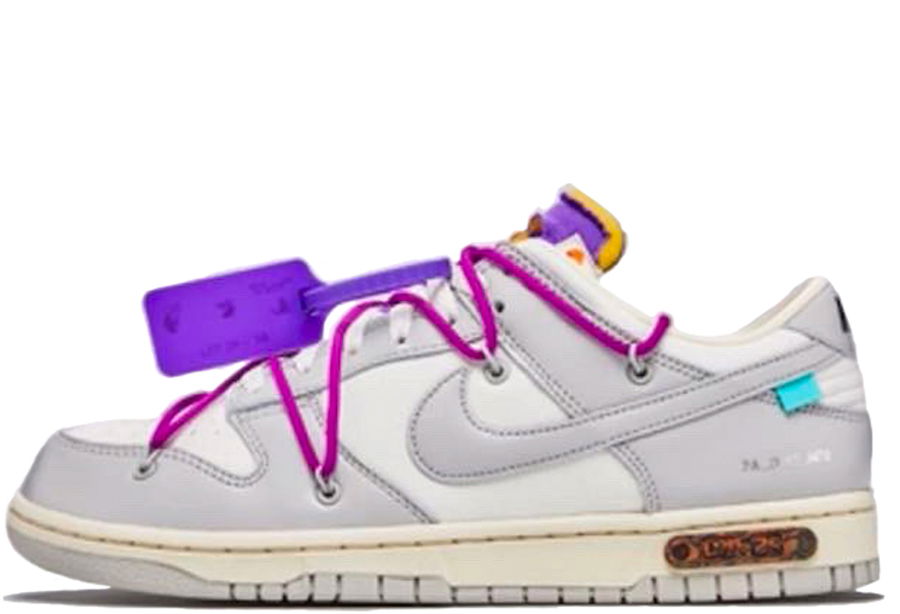 Кецове и обувки Nike Off-White x Dunk Low ''Lot 28 of 50'' Бяло | DM1602-111, 1