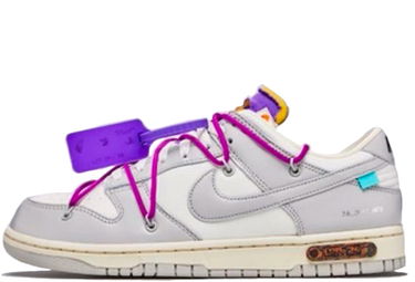 Кецове и обувки Nike Off-White x Dunk Low ''Lot 28 of 50'' Бяло | DM1602-111, 1