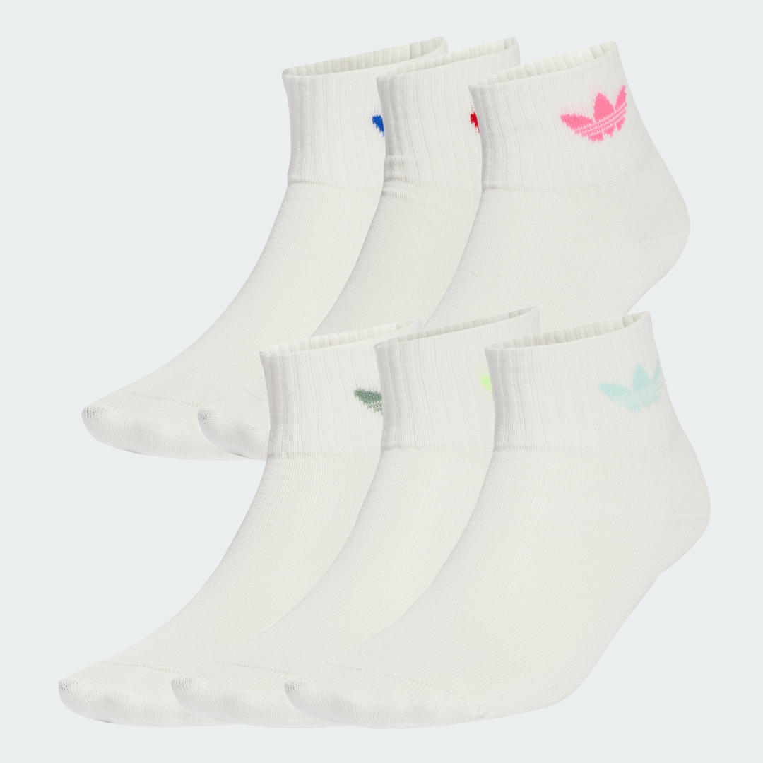 Чорапи adidas Performance Kids Ankle Socks 6 Pairs Бяло | JW2939, 0