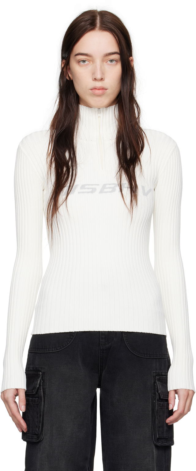 Knitted Quarter-Zip Ski Turtleneck