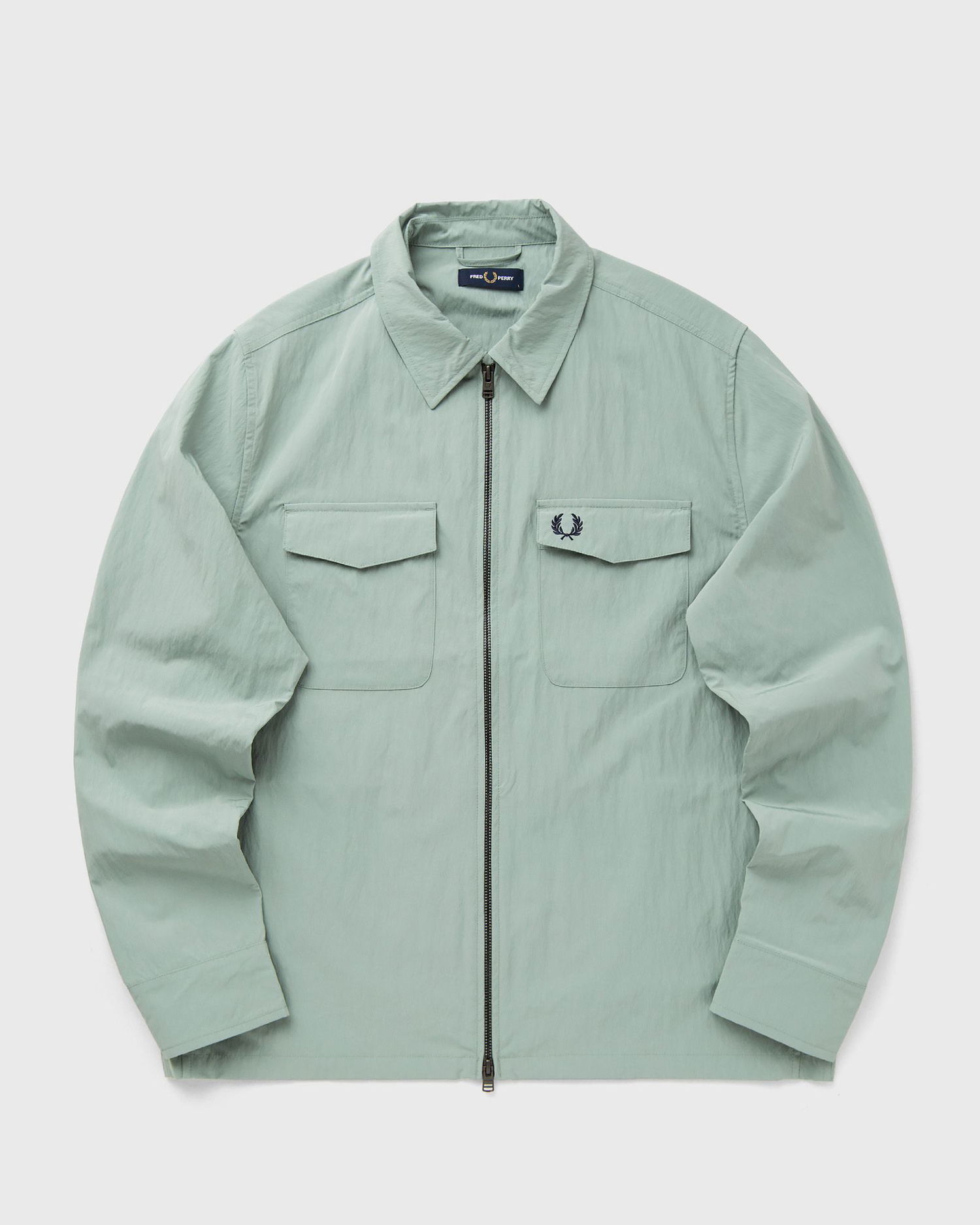 Риза Fred Perry Fred Perry Zip Through Overshirt Зелено | M5684-Z16, 0
