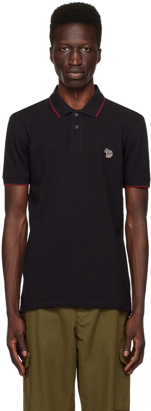 Поло тениска Paul Smith PS Paul Smith Zebra Polo Черно | M2R-150LZ-K21580-79, 0