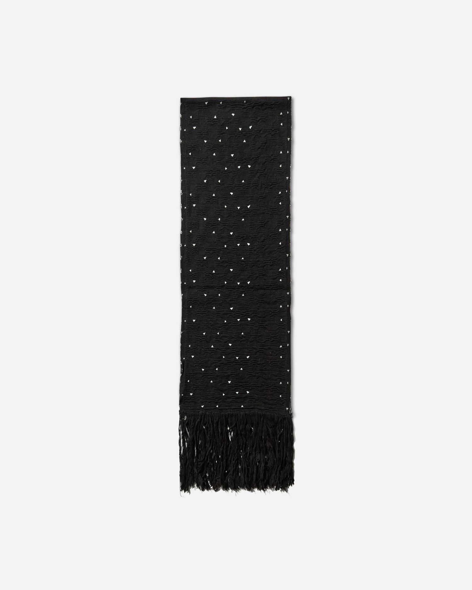 Шал KIKO KOSTADINOV Tarr Night Sky Textured Patterned Scarf with Fringe Черно | KKAW25KN09 112, 1