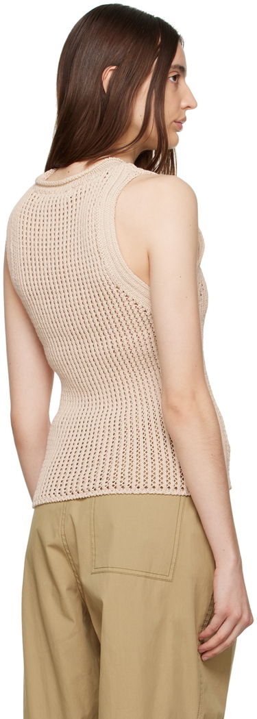 Потник Dion Lee Sleeveless Grid Knit Top Бежово | C7167R23, 2