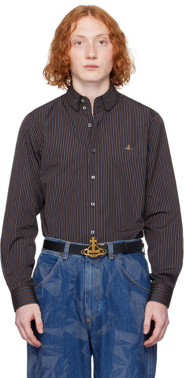 Риза Vivienne Westwood Vivienne Westwood Two Button Krall Striped Shirt Многоцветен | 24010005-W0127-, 0