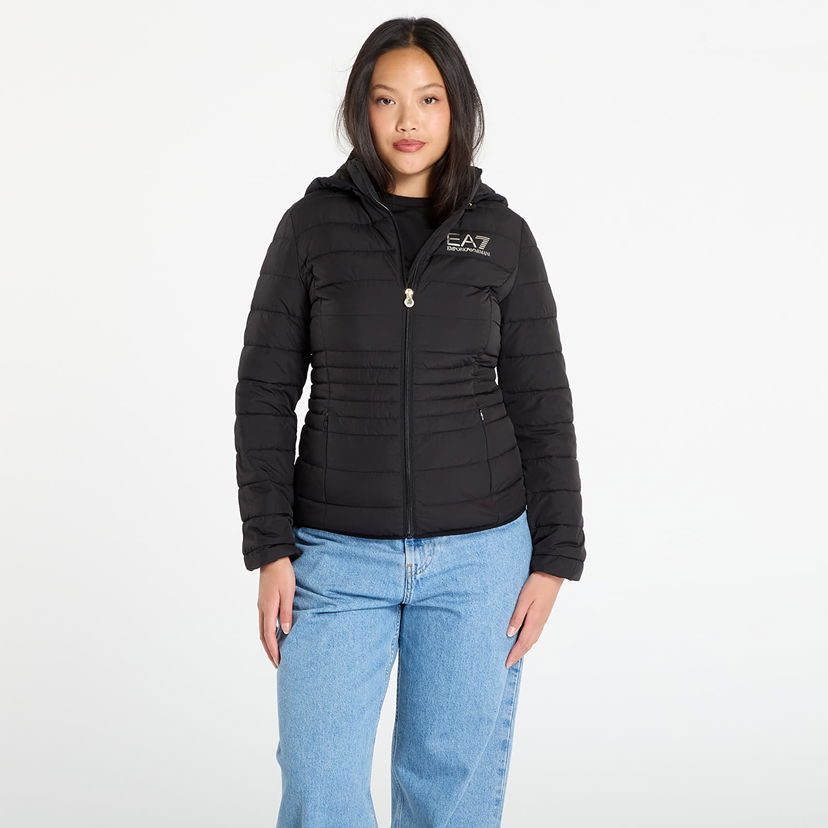 Пухо яке Emporio Armani EA7 Emporio Armani Quilted Hooded Jacket Черно | 8NTB23TNF8Z0200