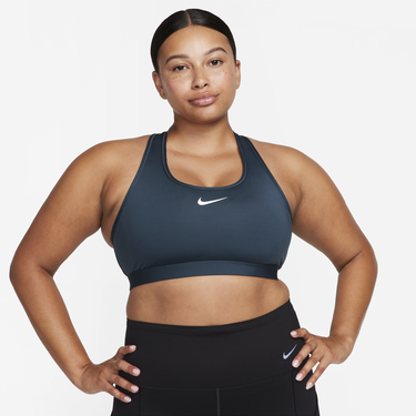 Сутиен Nike Swoosh Medium Support Padded Sports Bra Тъмно синьо | DX6821-328, 1