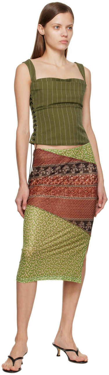 Пола Miaou Moni Paneled Midi Skirt Многоцветен | 4005PM2PNP, 3