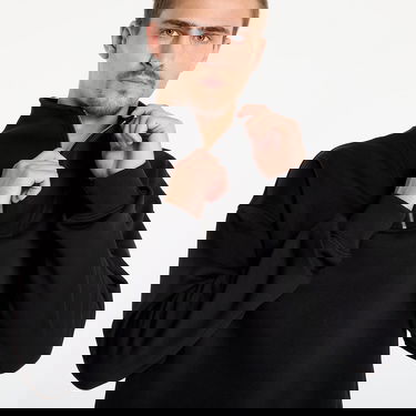 Суитчър Urban Classics Cut&Sew Troyer Sweatshirt Черно | TB7594-00007, 1