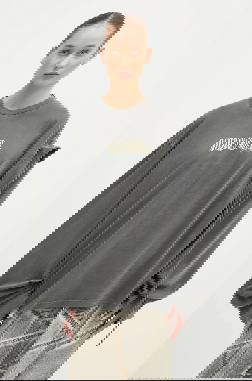 Тениска Ottolinger Ottolinger Deconstructed Oversized Longsleeve T-Shirt Сиво | 2215010111, 0