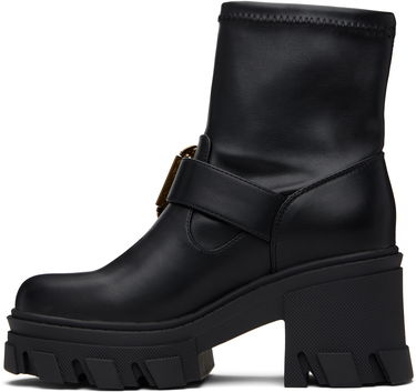 Кецове и обувки Versace Sophie Baroque Buckle Boots Черно | E79VA3S80_E71570, 2