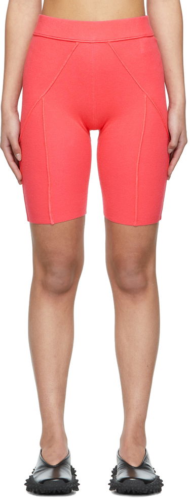Къси панталони Helmut Lang Ribbed Bike Shorts Розово | M02HW714, 0