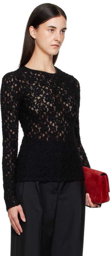 Тениска Max Mara Max Mara Gennaio Lace Top Черно | 2526946041600, 1