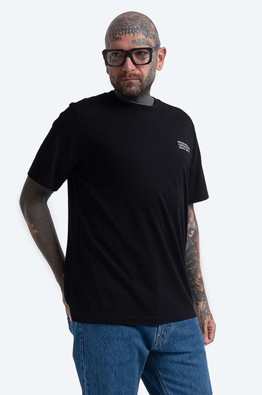 Тениска WOOD WOOD Sami Info T-Shirt With Print Черно | 12135720.2491, 0