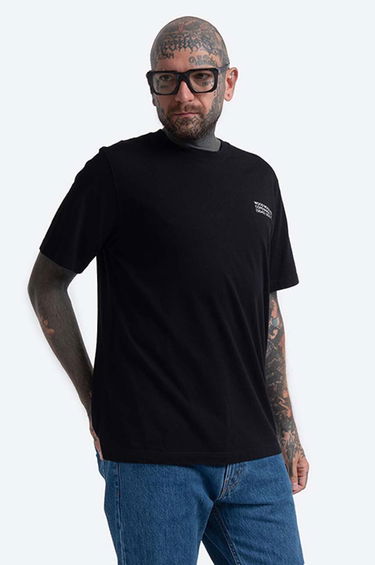 Тениска WOOD WOOD Sami Info T-Shirt With Print Черно | 12135720.2491, 0