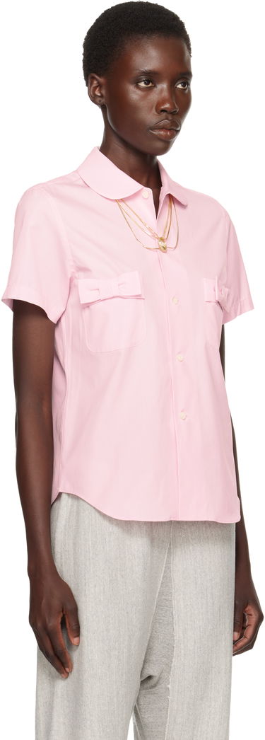 Риза Comme des Garçons Girl Cotton Bow Pocket Shirt Розово | NO-B007-051-2, 1