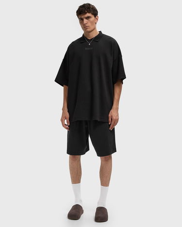 Поло тениска Fear of God 90S Fit Pique Short Sleeve Polo Shirt Черно | 125SP254400F-861, 2
