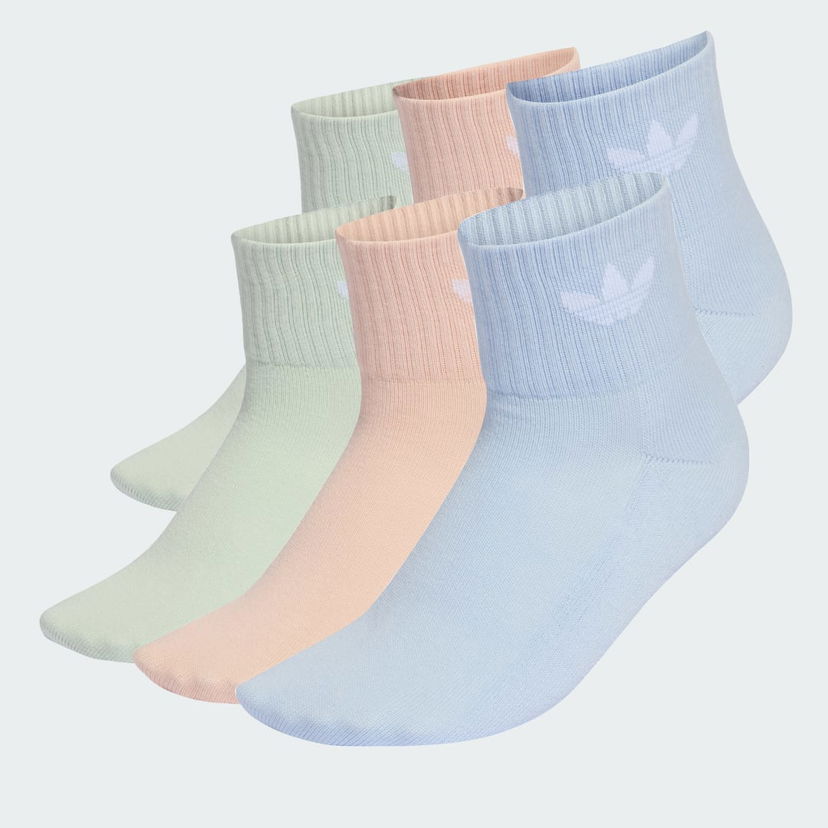 Чорапи adidas Performance Mid Ankle Socks 6-Pack Многоцветен | KE0663