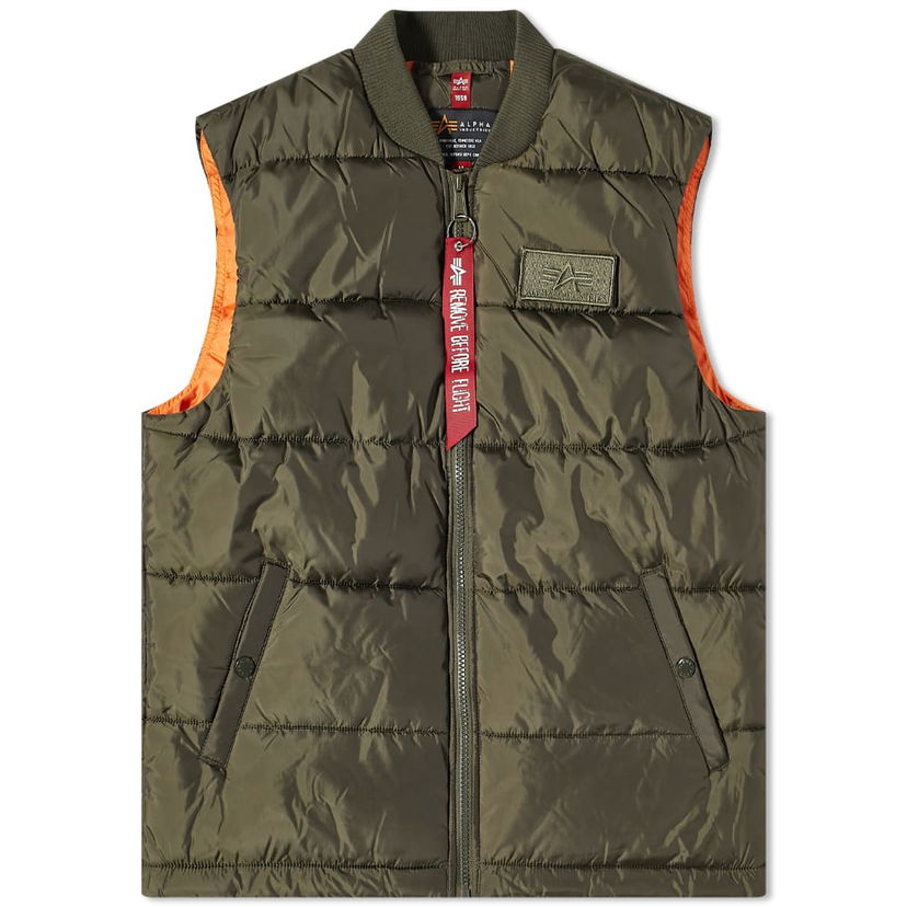 Жилетка Alpha Industries Puffer Vest Зелено | 118109-142