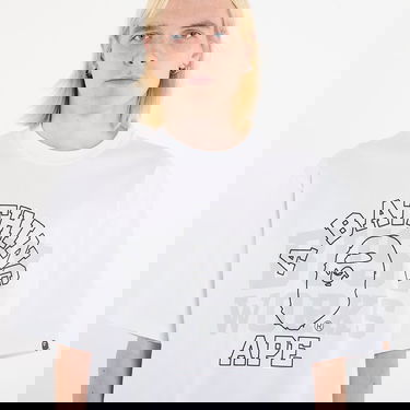 Тениска BAPE College Relaxed Fit T-Shirt Бяло | 001TEL801328MWHT, 1
