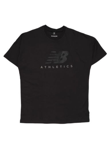 Тениска New Balance Athletics Oversized Tee Черно | WT23503_PHM