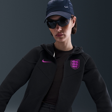 Суитчър Nike England Tech Windrunner Full-Zip Fleece Hoodie Черно | HF5119-010, 4