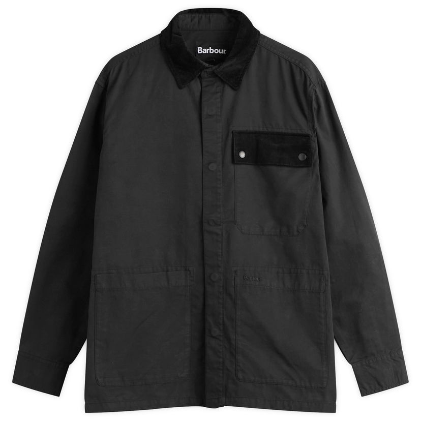 Риза Barbour Heritage + Silverbay OS Twill Overshirt, Size Large Черно | MOS0438BK31