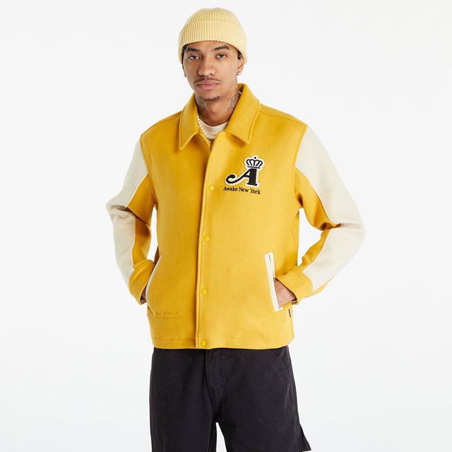 Awake NY Crown Embroidered Varsity Jacket