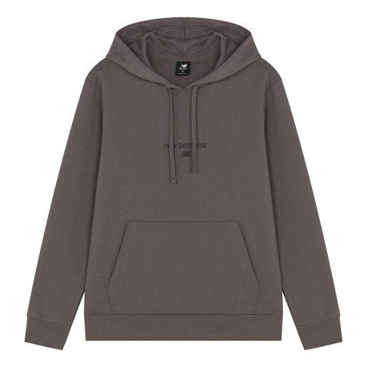 Суитчър New Balance Solid Color Knit Hoodie Сиво | AMT21570-CEL