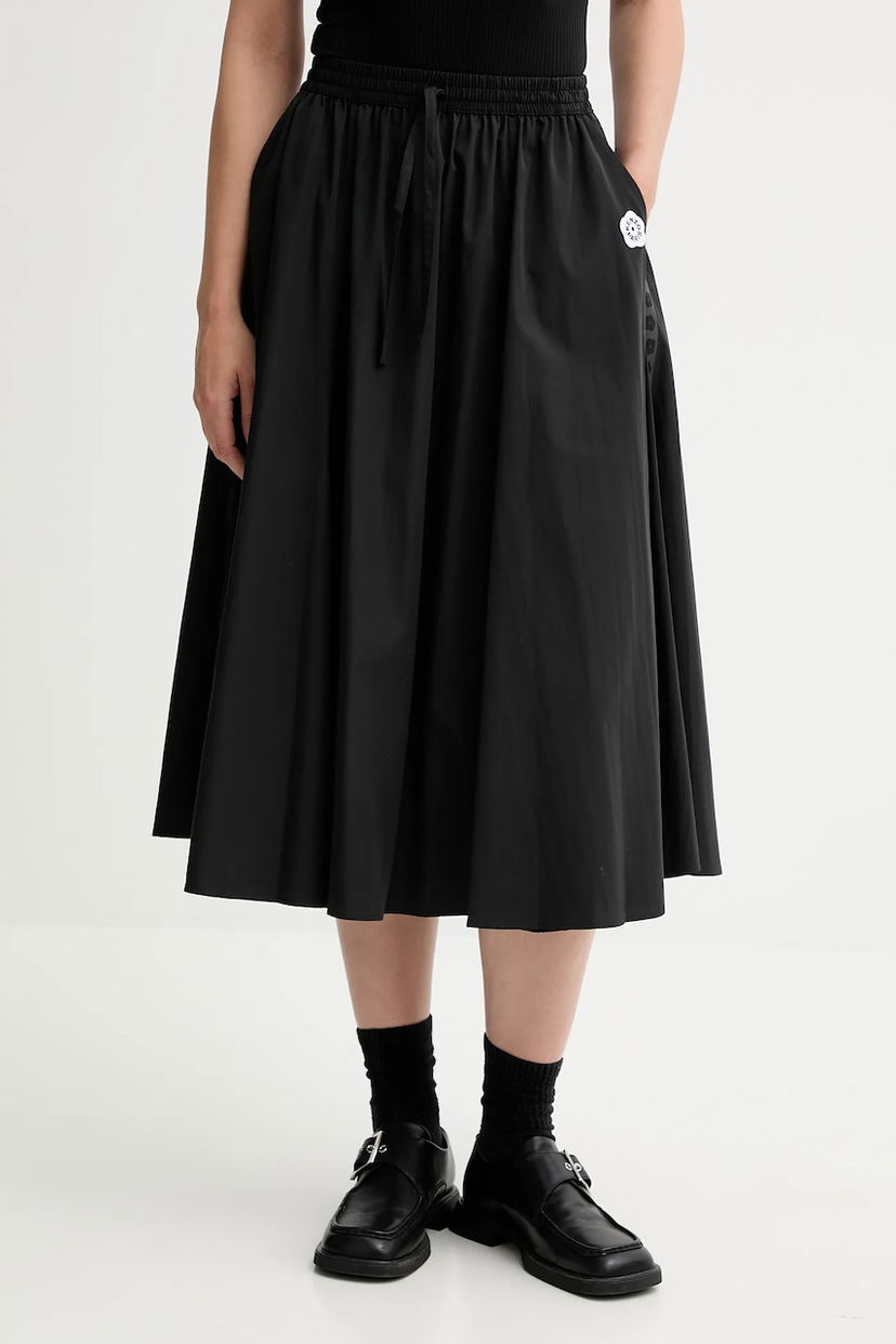 Пола KENZO Kenzo A-Line Midi Skirt Черно | FF62JU3169FI