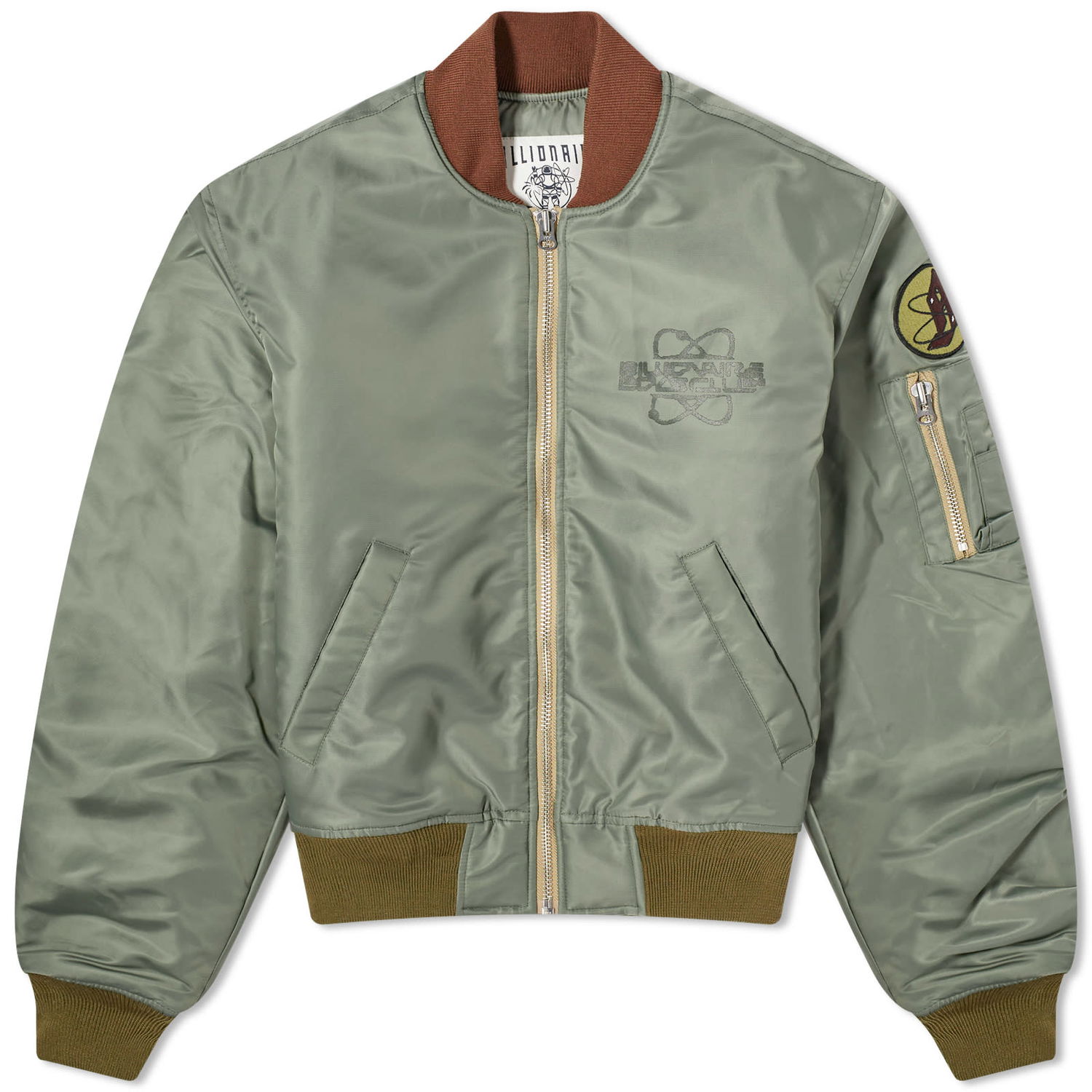 Яке бомбър BILLIONAIRE BOYS CLUB Nylon Shell Bomber Jacket Зелено | B24103-OLV, 0
