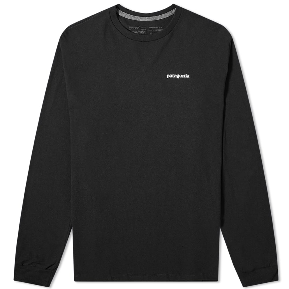Тениска Patagonia P-6 Logo Responsibili-Tee Черно | 38518-BLK, 0