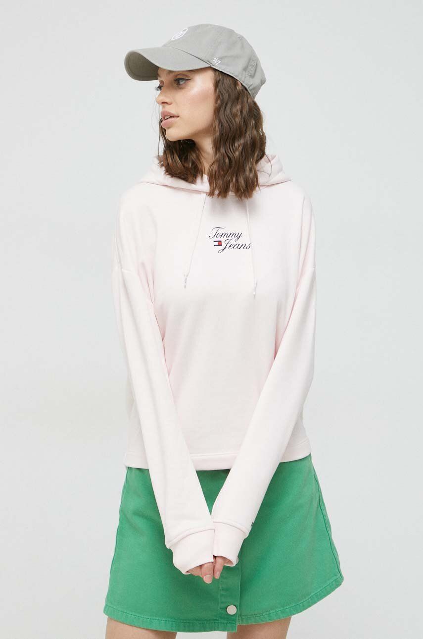 Суитчър Tommy Hilfiger Jeans Essential Boxy Fit Logo Hoody Розово | DW0DW15410.PPYX, 0