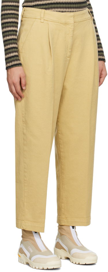 Панталони YMC YMC Market Pleated Trousers Жълто | Q4AZB, 1