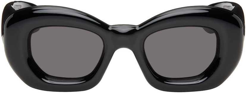 Слънчеви очила Loewe Black Inflated Butterfly Sunglasses Черно | LW40117I 192337148477