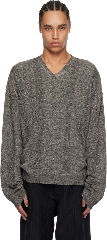 Пуловер Maison Margiela Maison Margiela V-Neck Sweater Сиво | S50HN0012 M13097, 0